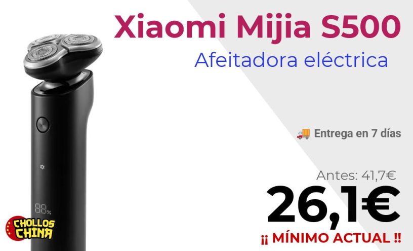 Afeitadora eléctrica Xiaomi Mijia S500 por 26,1€