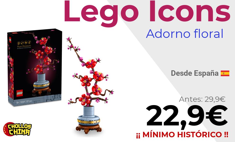 Adorno floral LEGO Icons 10369 por 22,9€