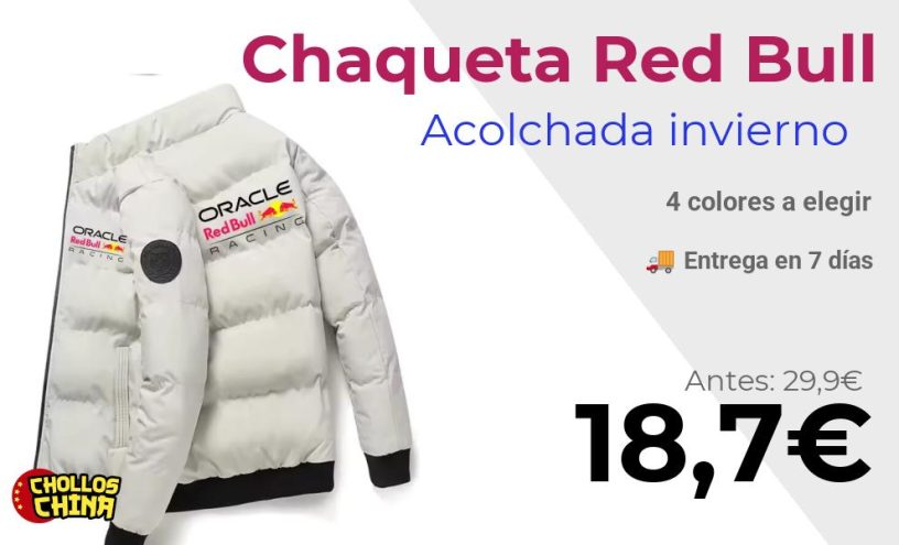 Chaqueta deportiva Red Bull por 18,7€