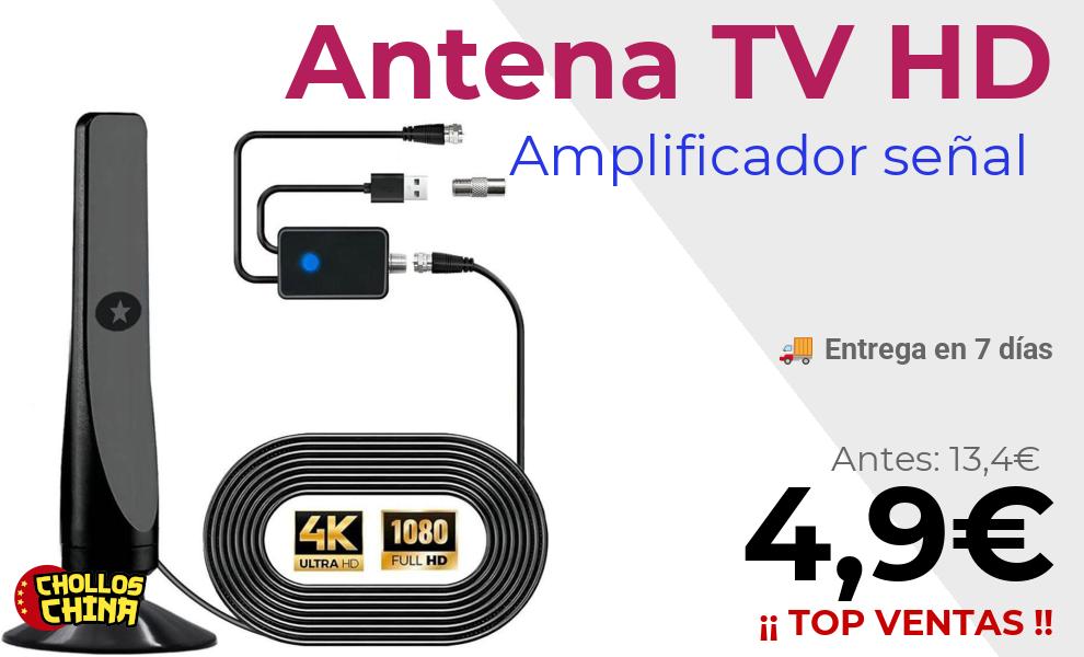 Antena de TV Digital HD 4K/1080P por 4,9€