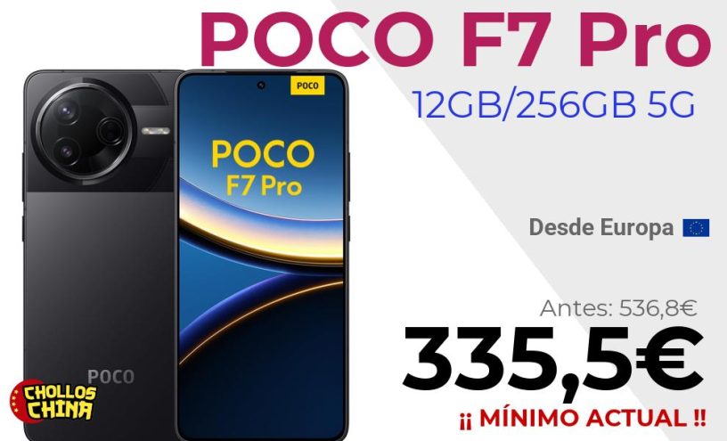 POCO F7 Pro 5G 256GB por 335,5€