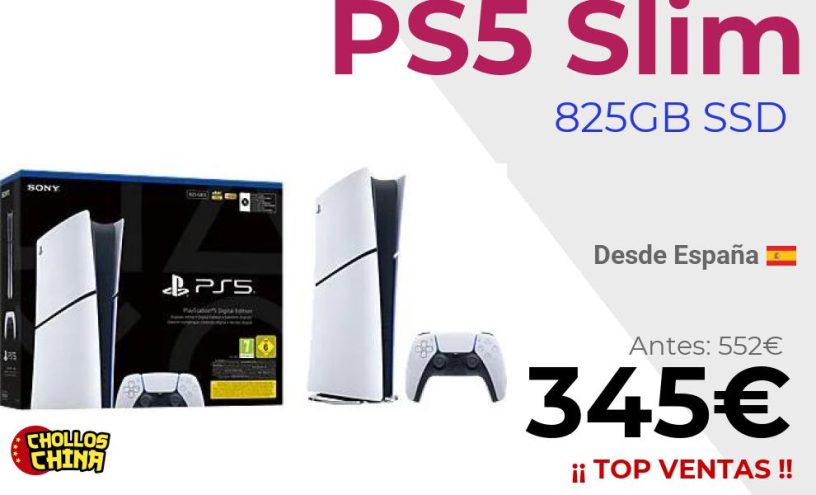 Consola Sony PlayStation 5 Slim Digital por 345€