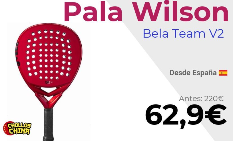 Pala de pádel Wilson Bela Team V2 por 62,9€