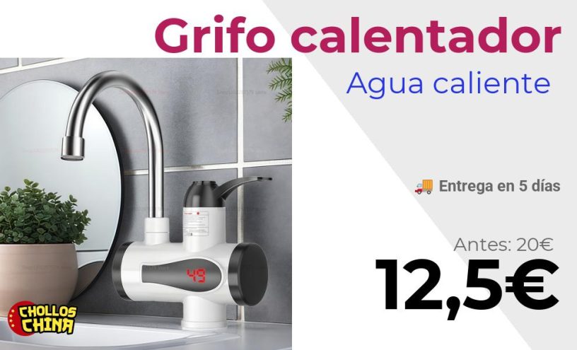 Grifo calentador de agua instantáneo por 12,5€