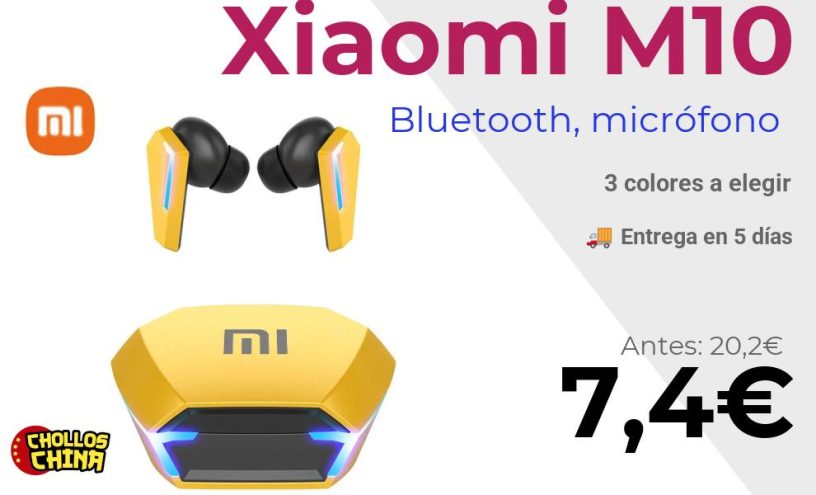 Auriculares Bluetooth Xiaomi M10 por 7,4€