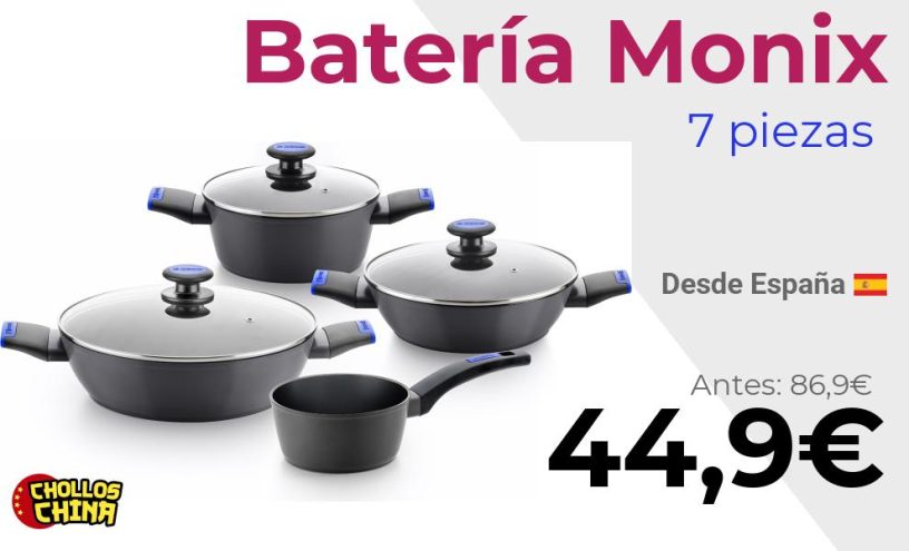 Batería de cocina Monix Martín Berasategui por 44,9€