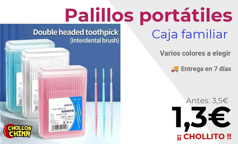 Palillos de dientes ultrafinos portátiles por 1,3€