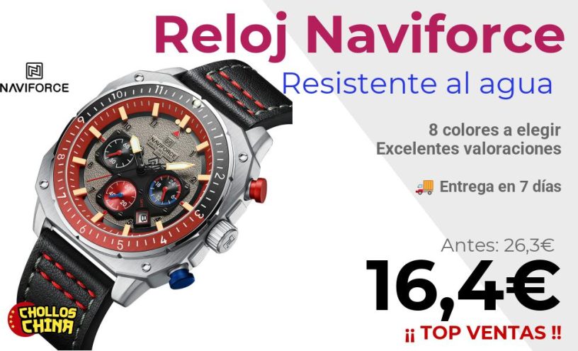 Reloj deportivo multifunción Naviforce por 16,4€