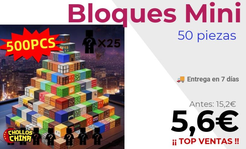 Bloques de construcción magnéticos Mini por 5,6€