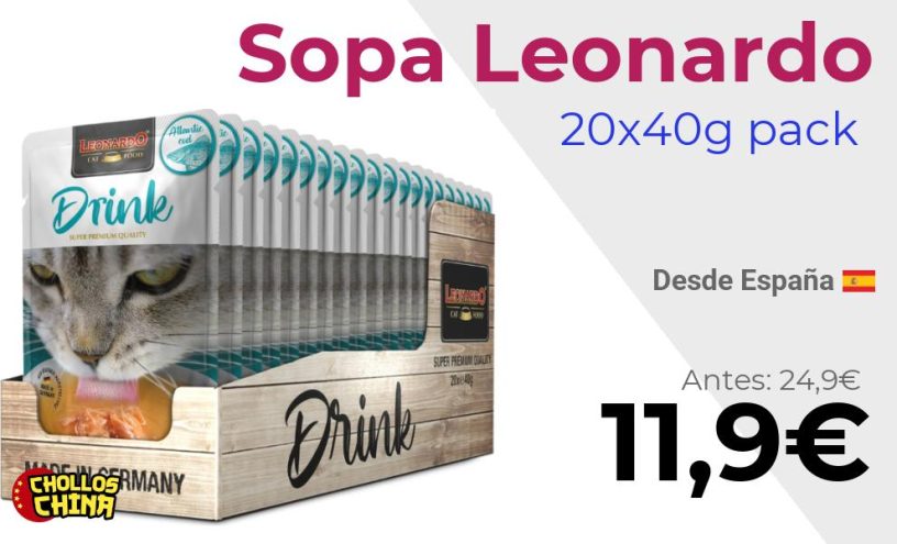 Sopa para gatos Leonardo Drink por 11€