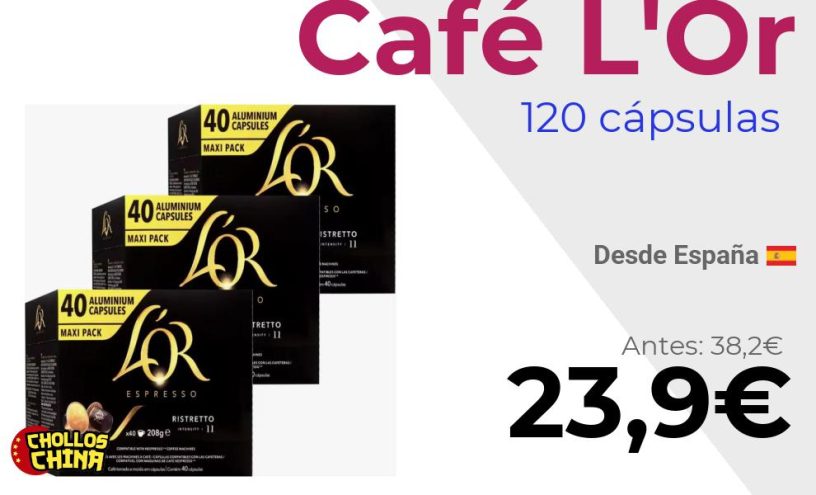 Cápsulas de café L'Or Ristretto por 23,9€