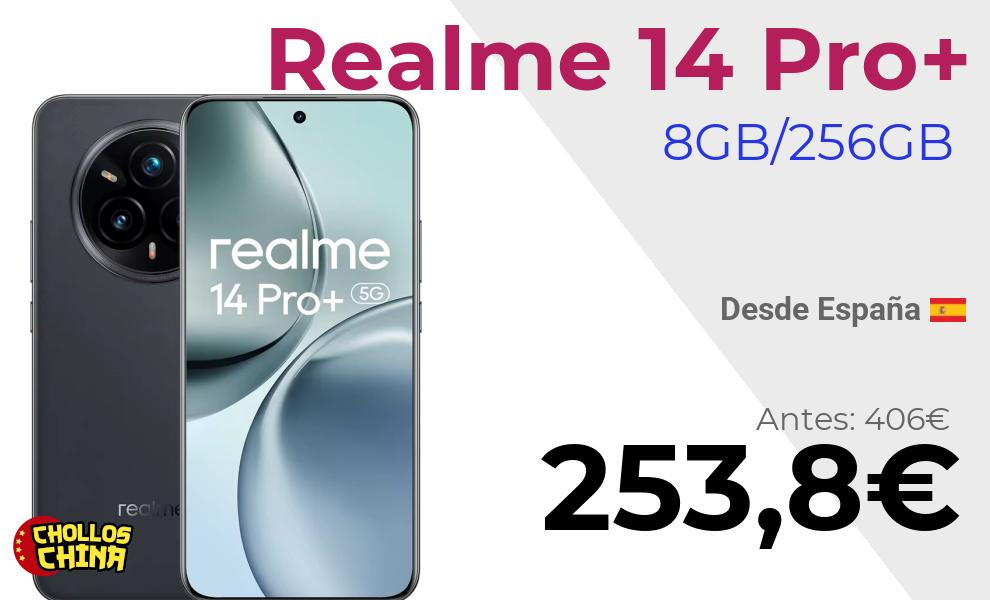 Realme 14 Pro Plus 8GB/256GB por 253,8€