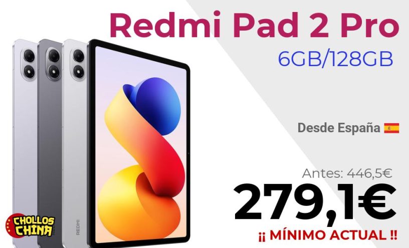 Redmi Pad 2 Pro 12.1 pulgadas por 279,1€