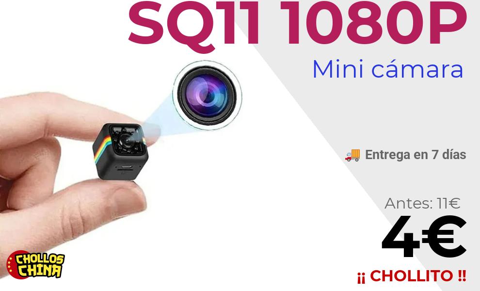 Mini cámara de acción SQ11 1080p por 4€