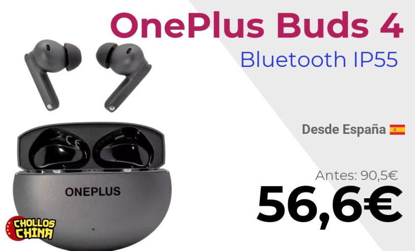 Auriculares inalámbricos OnePlus Buds 4 por 56,6€