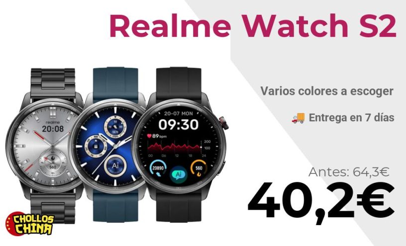 Smartwatch realme Watch S2 por 40,2€