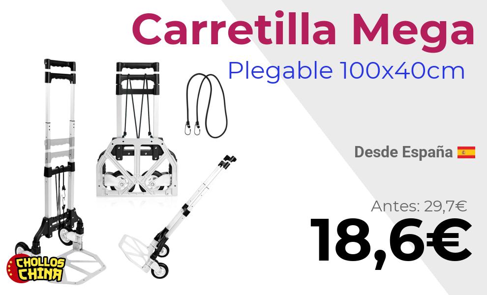 Carretilla plegable de aluminio Mega por 18,6€