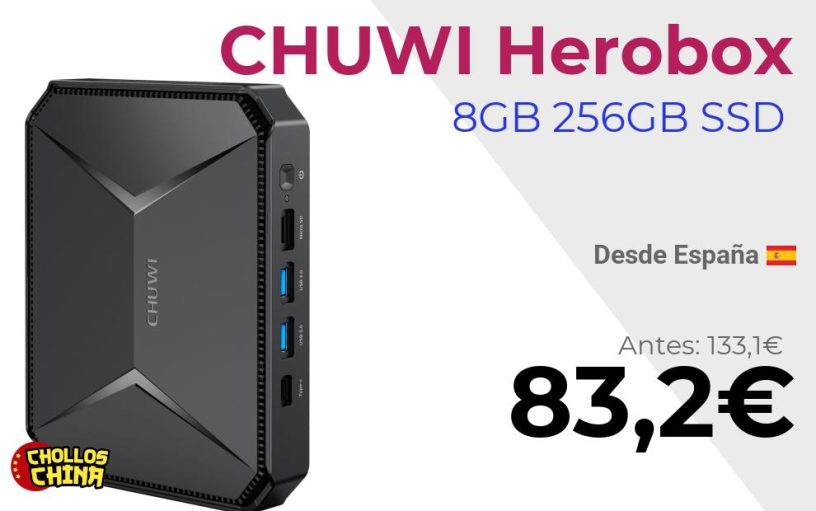Mini PC CHUWI Herobox Intel N100 por 83,2€