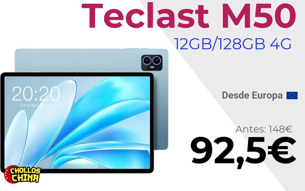 Tablet Teclast M50 12GB RAM por 92,5€