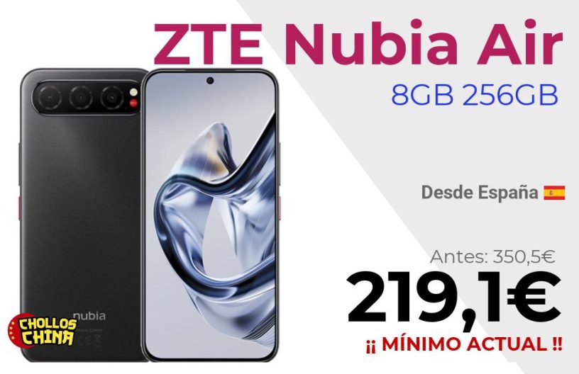 ZTE Nubia Air 8GB 256GB 5G por 219,1€