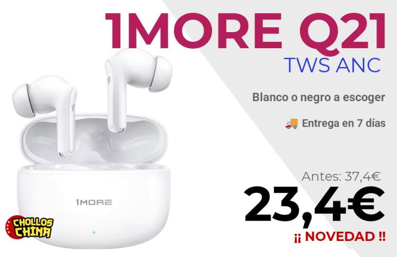 Auriculares inalámbricos 1MORE Q21 por 23,4€