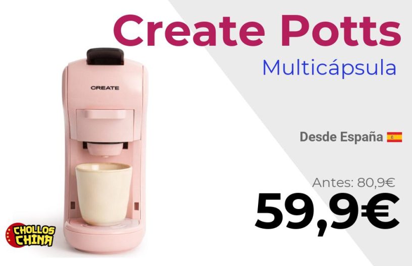 Cafetera multicápsula Create Potts por 59€