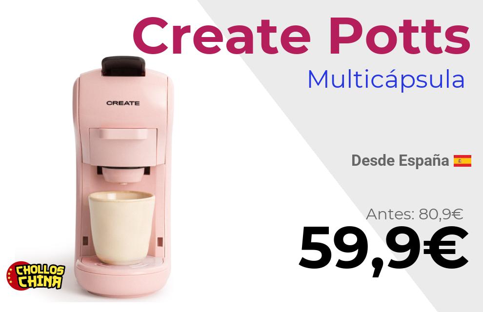 Cafetera multicápsula Create Potts por 59€