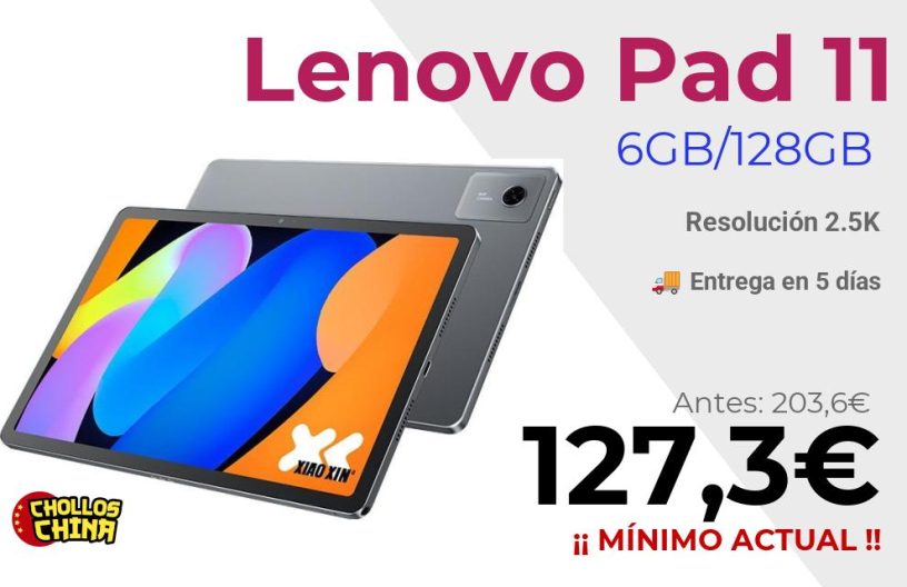 Lenovo Xiaoxin Pad 11 6GB/128GB por 127,3€