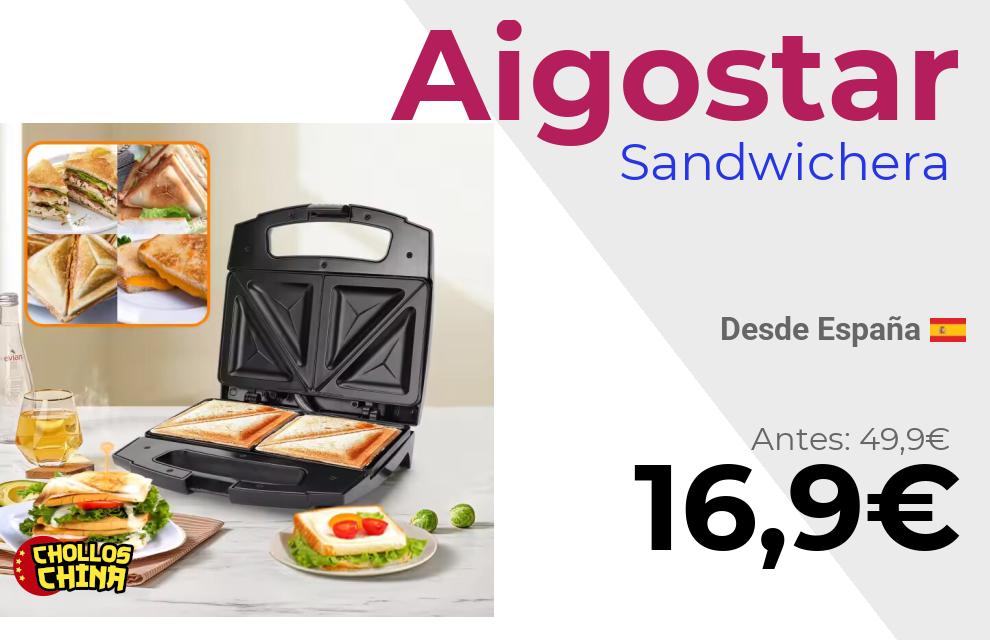 Sandwichera Aigostar por 16€