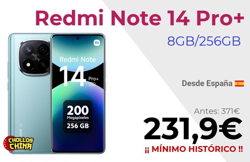 Redmi Note 14 Pro Plus 8GB/256GB por 231,9€