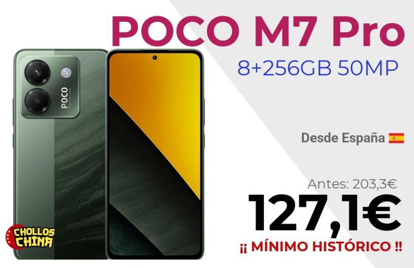 POCO M7 Pro 5G 8+256GB por 127,1€