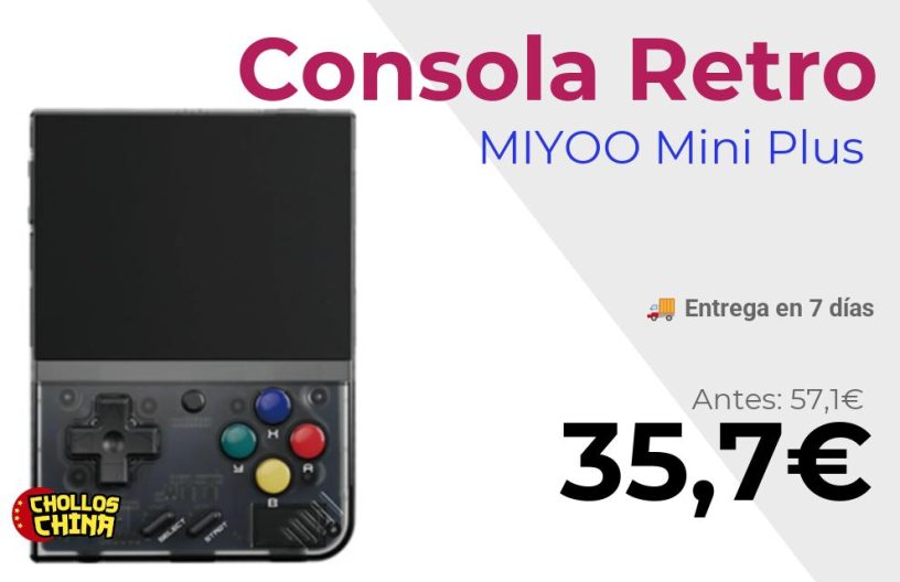 Consola portátil Retro MIYOO Mini Plus V2 por 35,7€