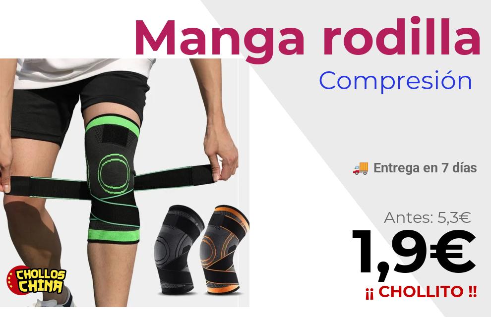 Manga de compresión de rodilla ajustable por 1,9€