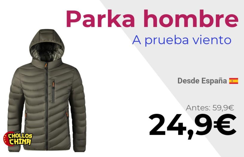 Parka cálida con capucha por 24€