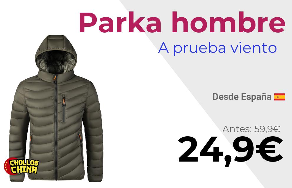 Parka cálida con capucha por 24€