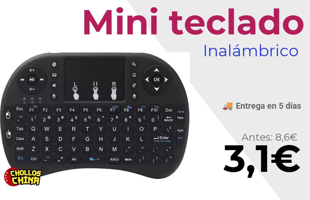 Mini teclado inalámbrico por 3,1€