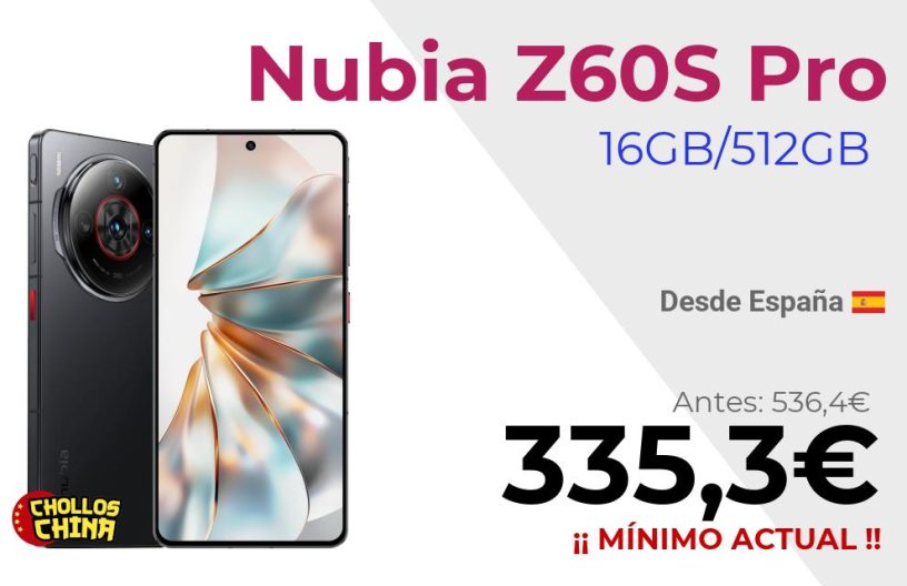 Nubia Z60S Pro 16GB/512GB por 335,3€