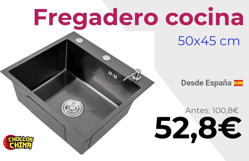 Fregadero de cocina con dispensador por 52,8€