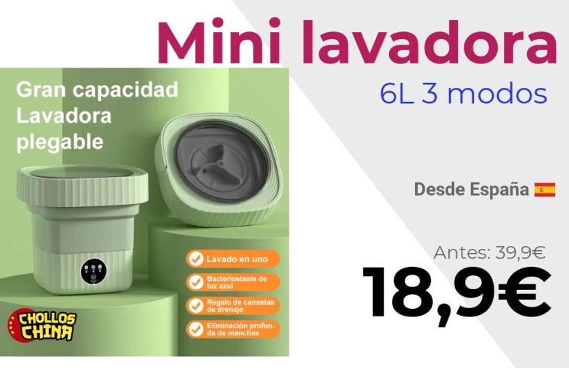 Lavadora portátil Maxwork 6L por 18€