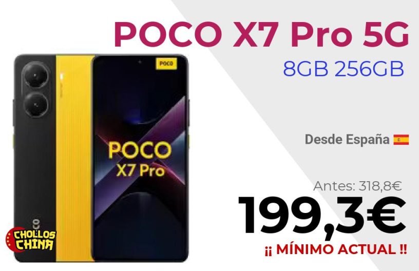 POCO X7 Pro 5G 8GB+256GB por 199,3€