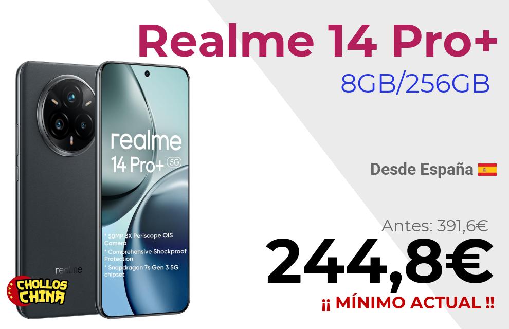 Realme 14 Pro Plus 8GB/256GB por 244,8€