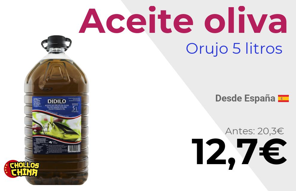 Aceite de orujo de oliva DIDILO 5L por 12,7€