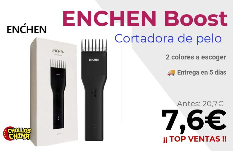 Cortadora de pelo eléctrica ENCHEN Boost por 7,6€