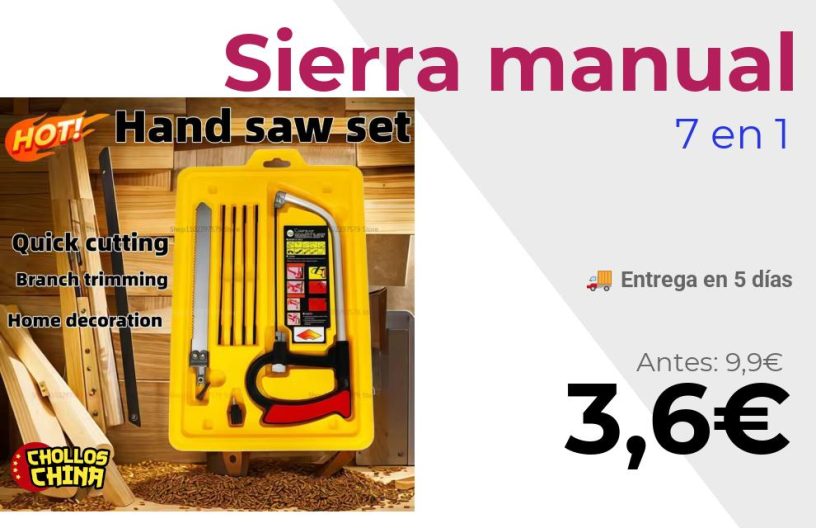 Juego de sierra manual multifuncional por 3,6€