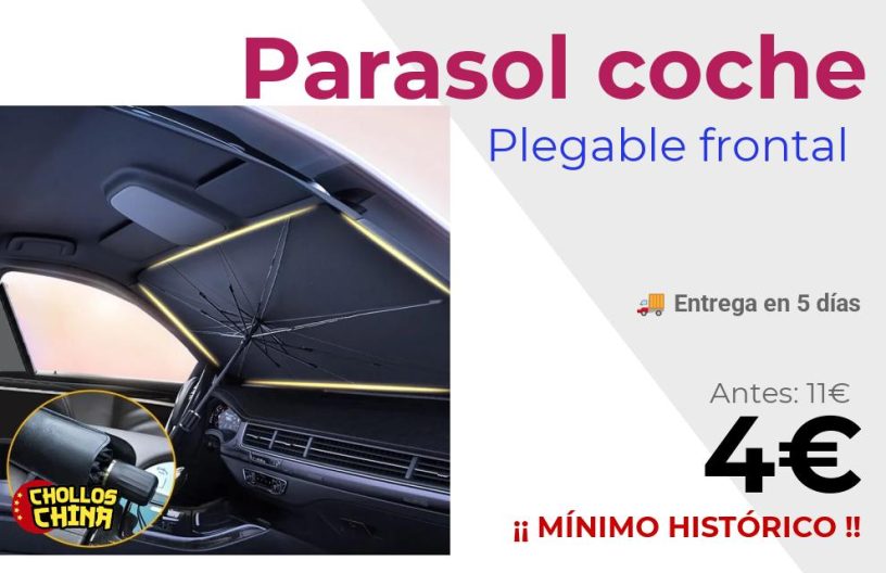 Parasol plegable para coche por 4€