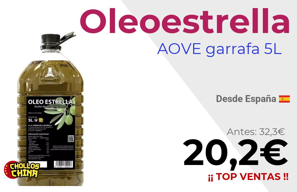 Aceite oliva virgen extra Oleoestrella por 20,2€
