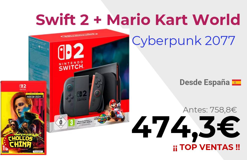 Consola Nintendo Switch 2 por 474,3€