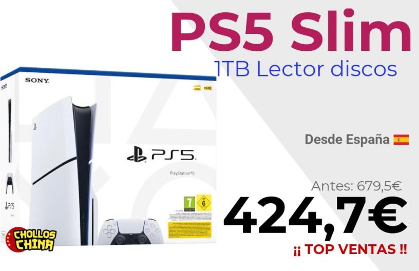 Consola Sony Playstation 5 Slim 1TB por 424,7€