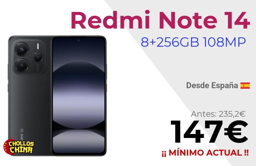 Redmi Note 14 5G 8+256GB por 147€