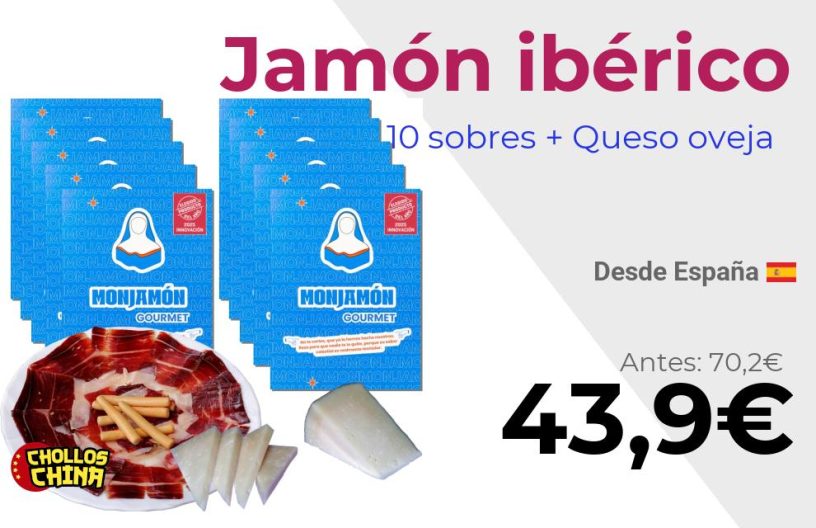 Sobres de jamón ibérico premium por 43,9€